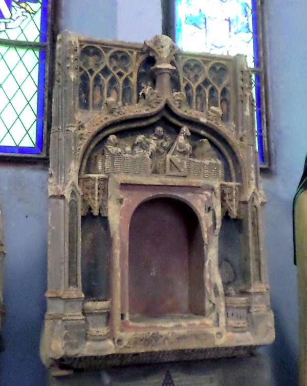 Le tabernacle de la chapelle du château de Beaurieux.