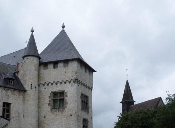 Château de Beaurieux, vue sur les toits.