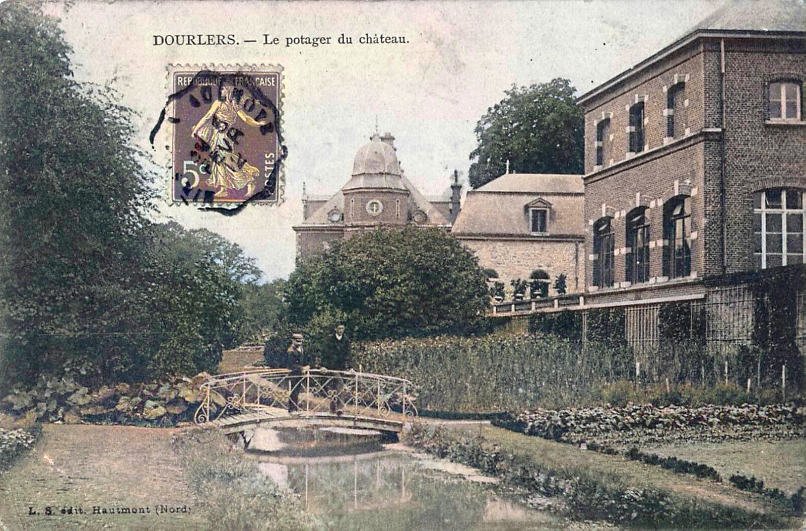 Le Château de Dourlers, carte postale.