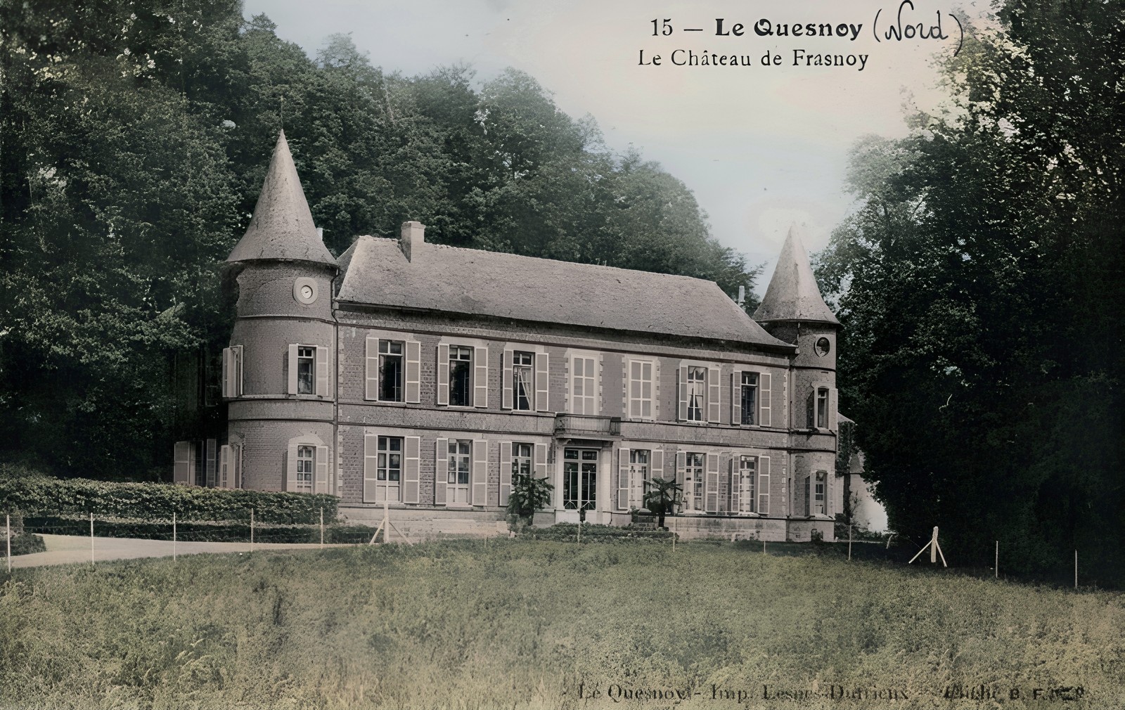 Elévation ouest du château de Franoy. 