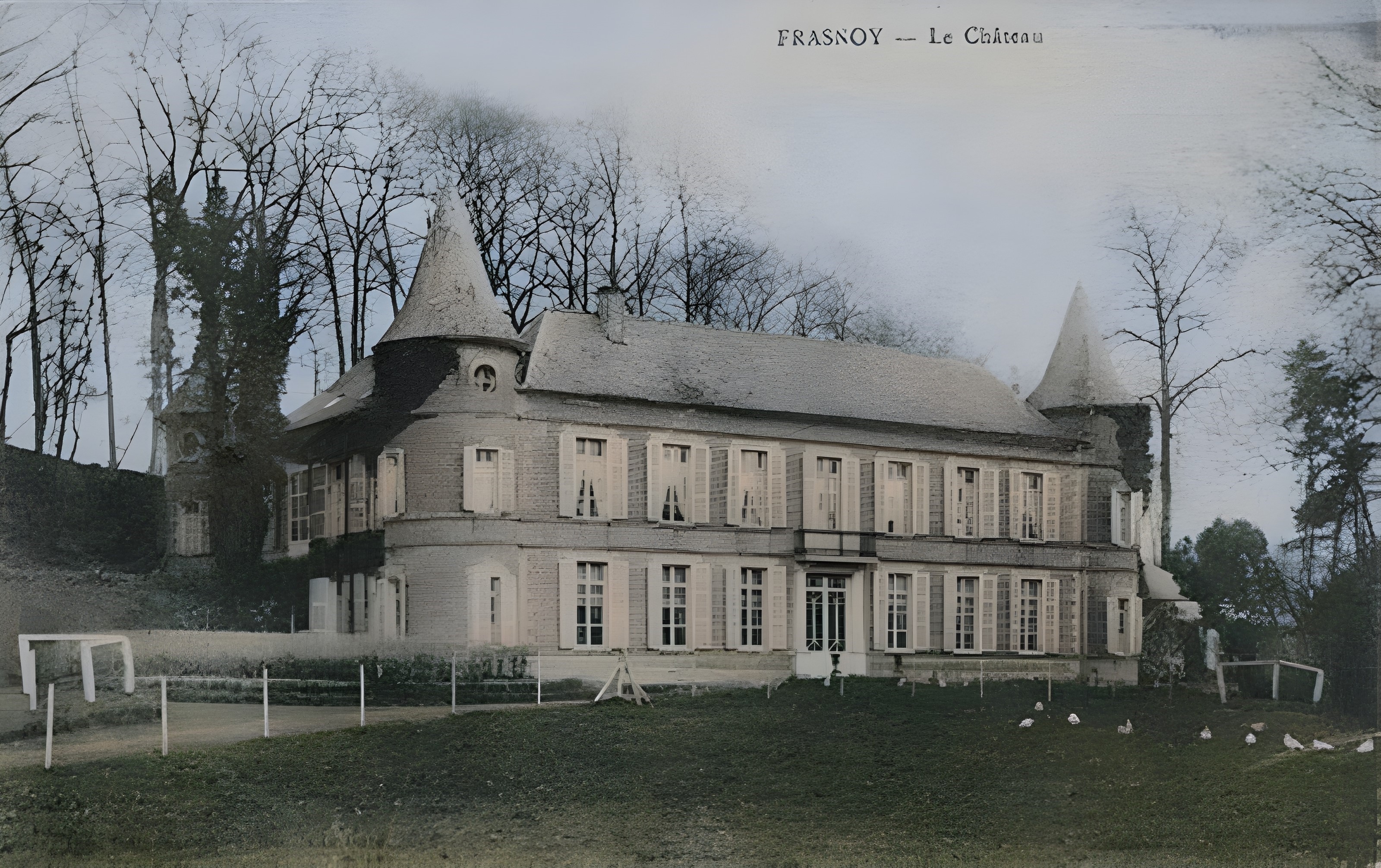 Elévation ouest du château de Franoy. 