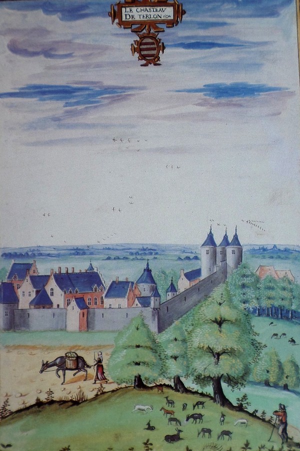 Le château de Trélon sur les albums de Croÿ. 