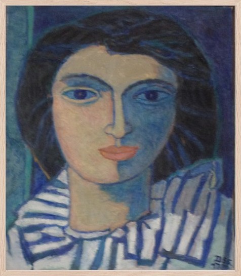 Musée Henri Boëz, femme en bleu