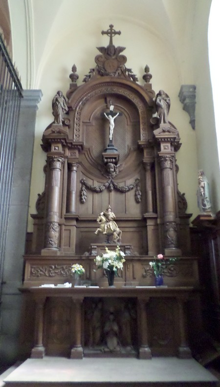 Eglise d'Ohain, autel st Martin.