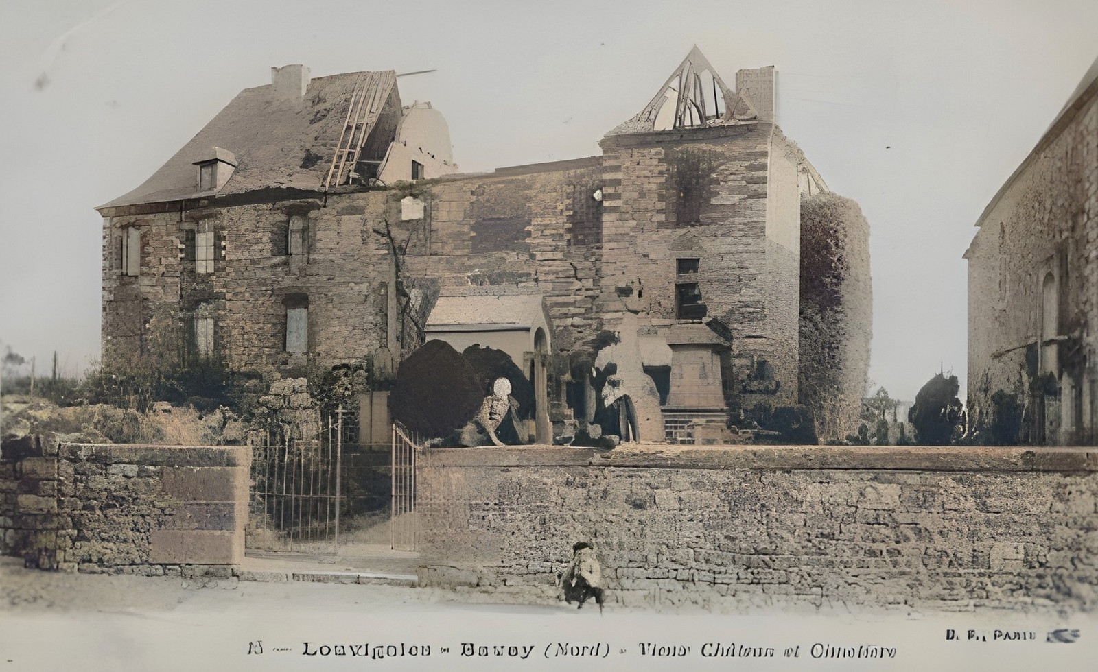 Le vieux château de Louvignies.
