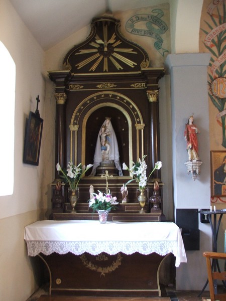 Eglise de Bérelles, autel de la ste Vierge