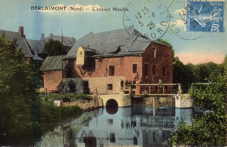 L'ancien moulin sur la Sambre à Berlaimont.