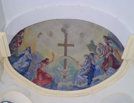 Eglise de Bettrechies, fresque.