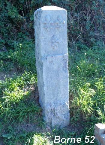 Frontière franco-belge, borne N° 52