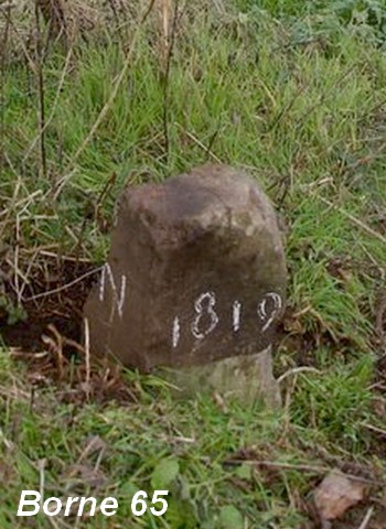 Frontière franco-belge, borne N° 65