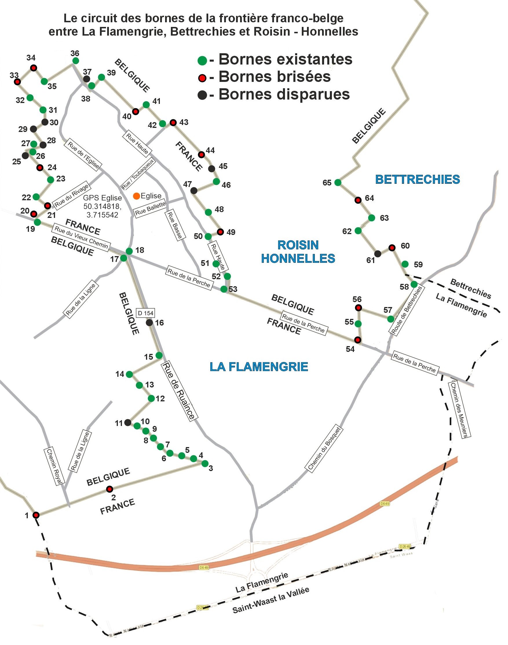Plan pour impression du circuit des bornes
