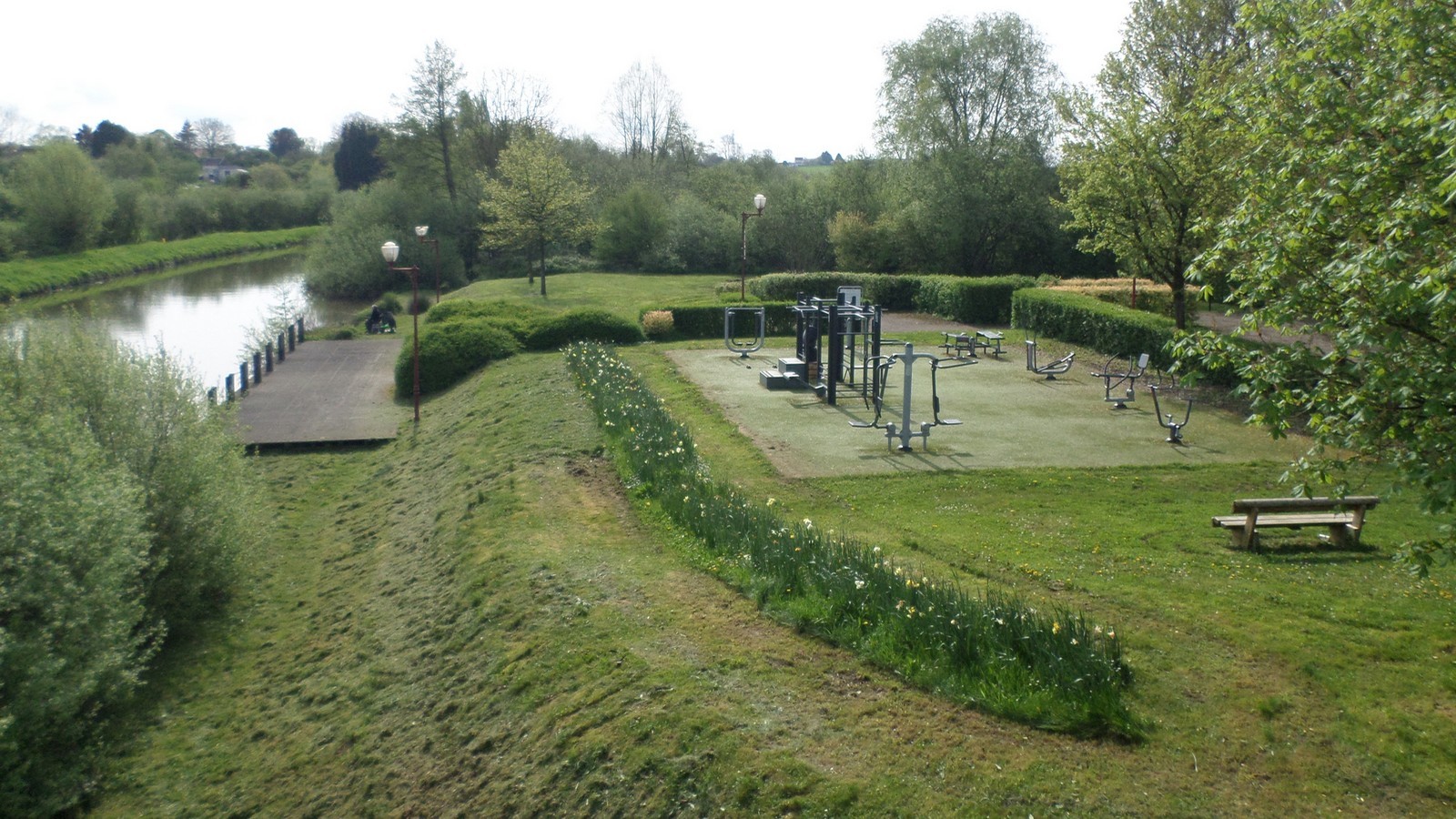 La halte fluviale à Boussières sur Sambre