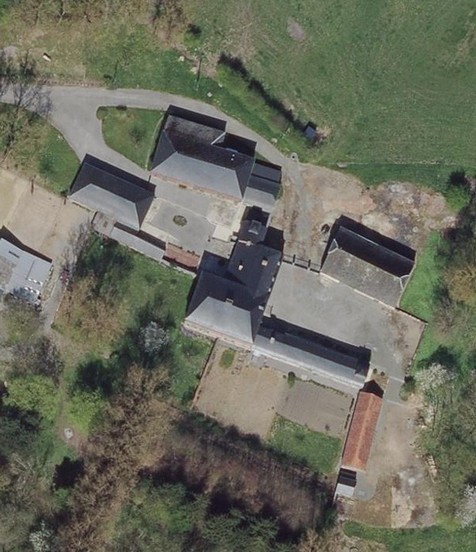 La Maison Renaud-Folie à Noyelles sur Sambre, vue satellite.