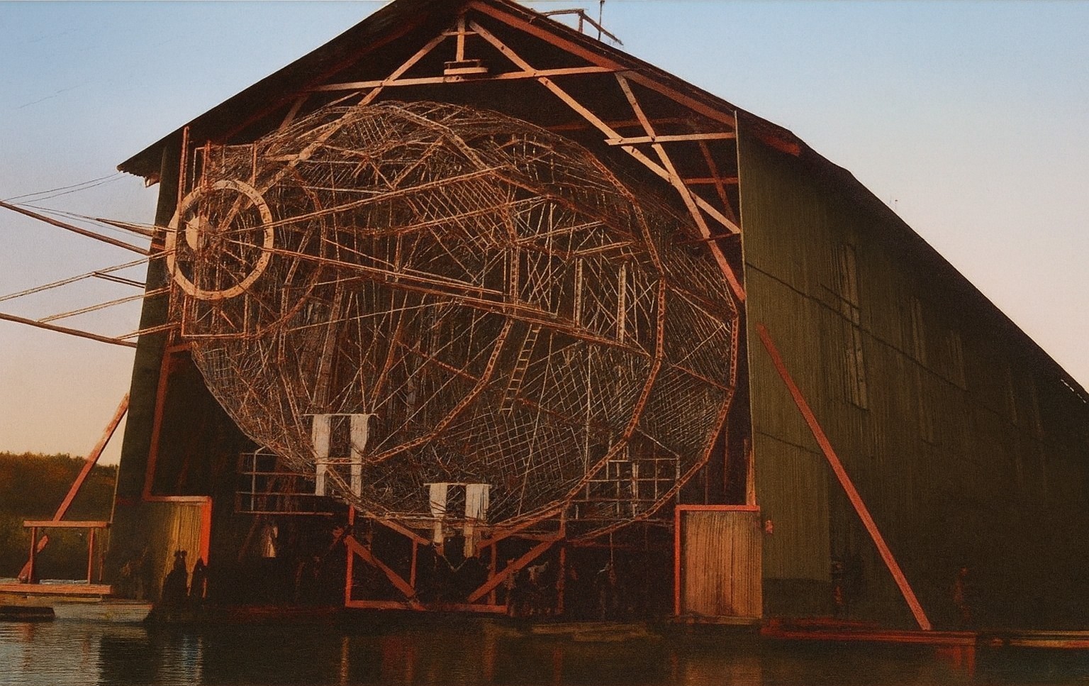 Le dirigeable à Maubeuge, le Zeppelin 