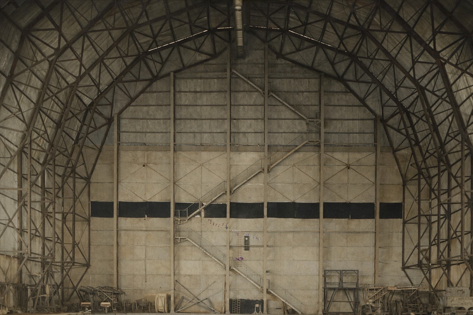 Le hangar du dirigeable à Maubeuge.