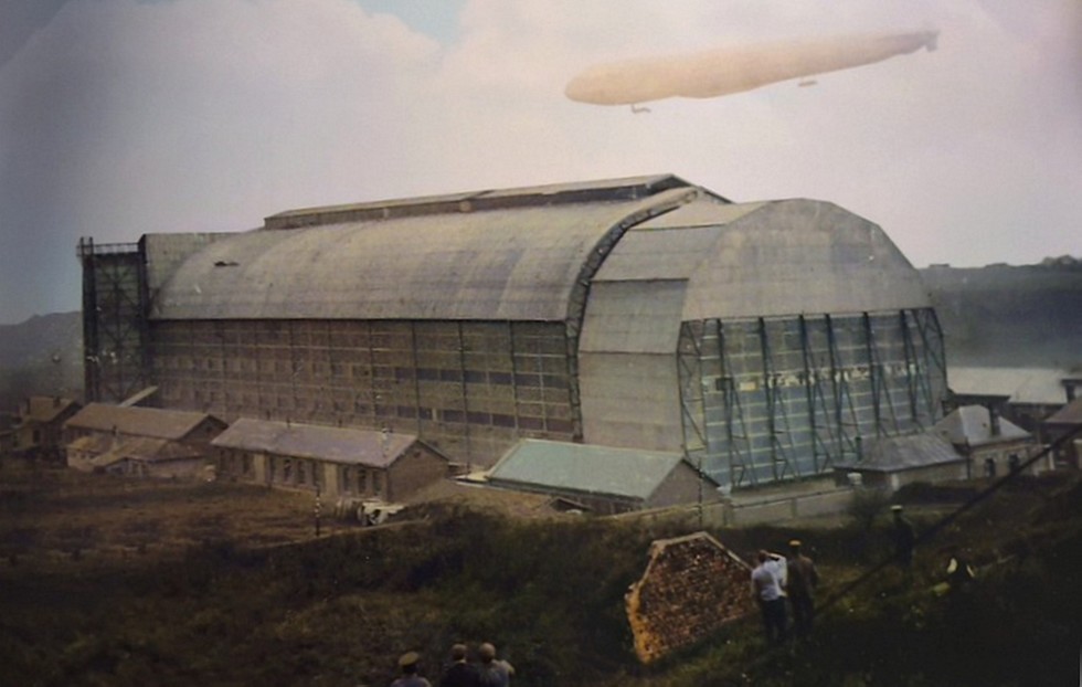 Le hangar du dirigeable à Maubeuge.