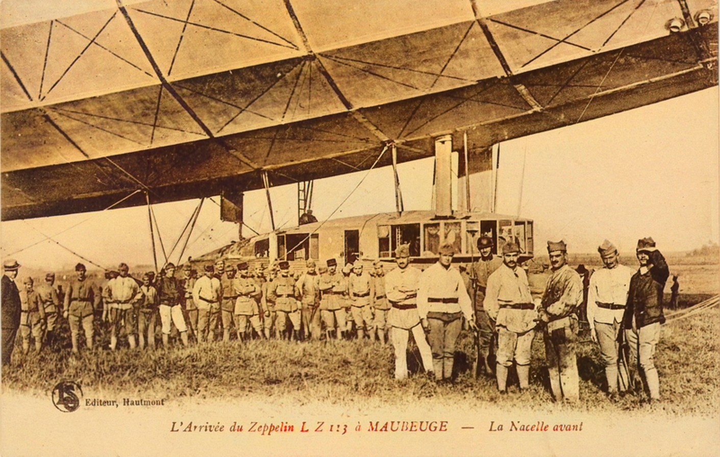 Le dirigeable à Maubeuge, le Zeppelin 