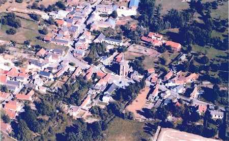Vue aérienne de Ghissignies