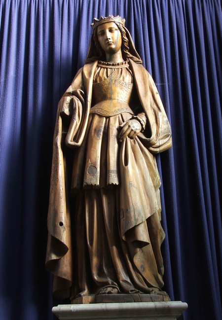 Statue en bois de l'église de Louvroil