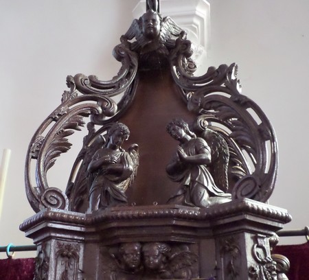 Eglise de Maresches, détail de l'autel