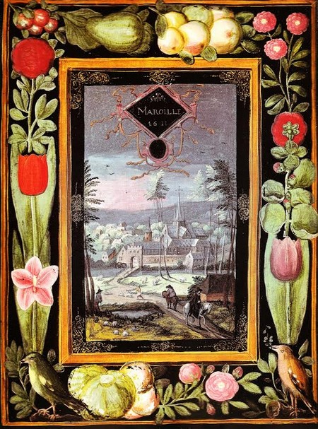 Maroilles sur les albums de Croÿ en 1621.