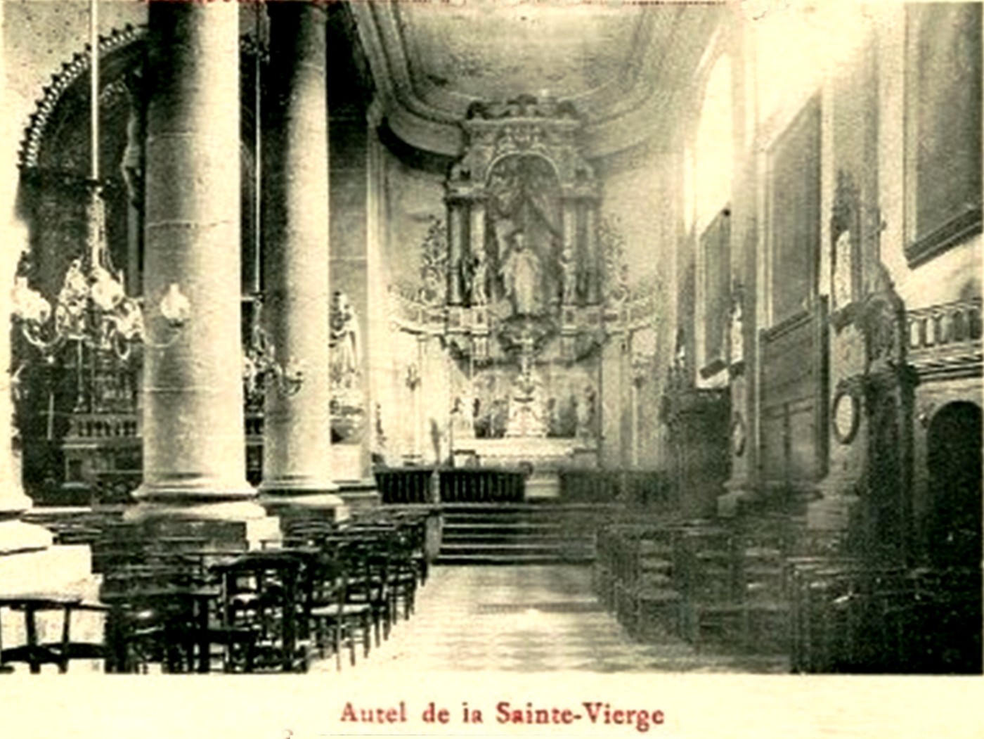 Maubeuge ancienne église, chapelle de la Vierge.