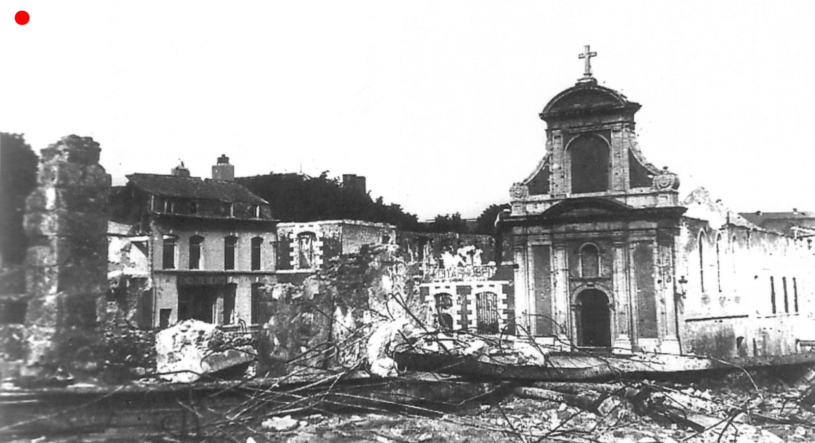Maubeuge, bombardements de mai 1940, le marché aux Herbes