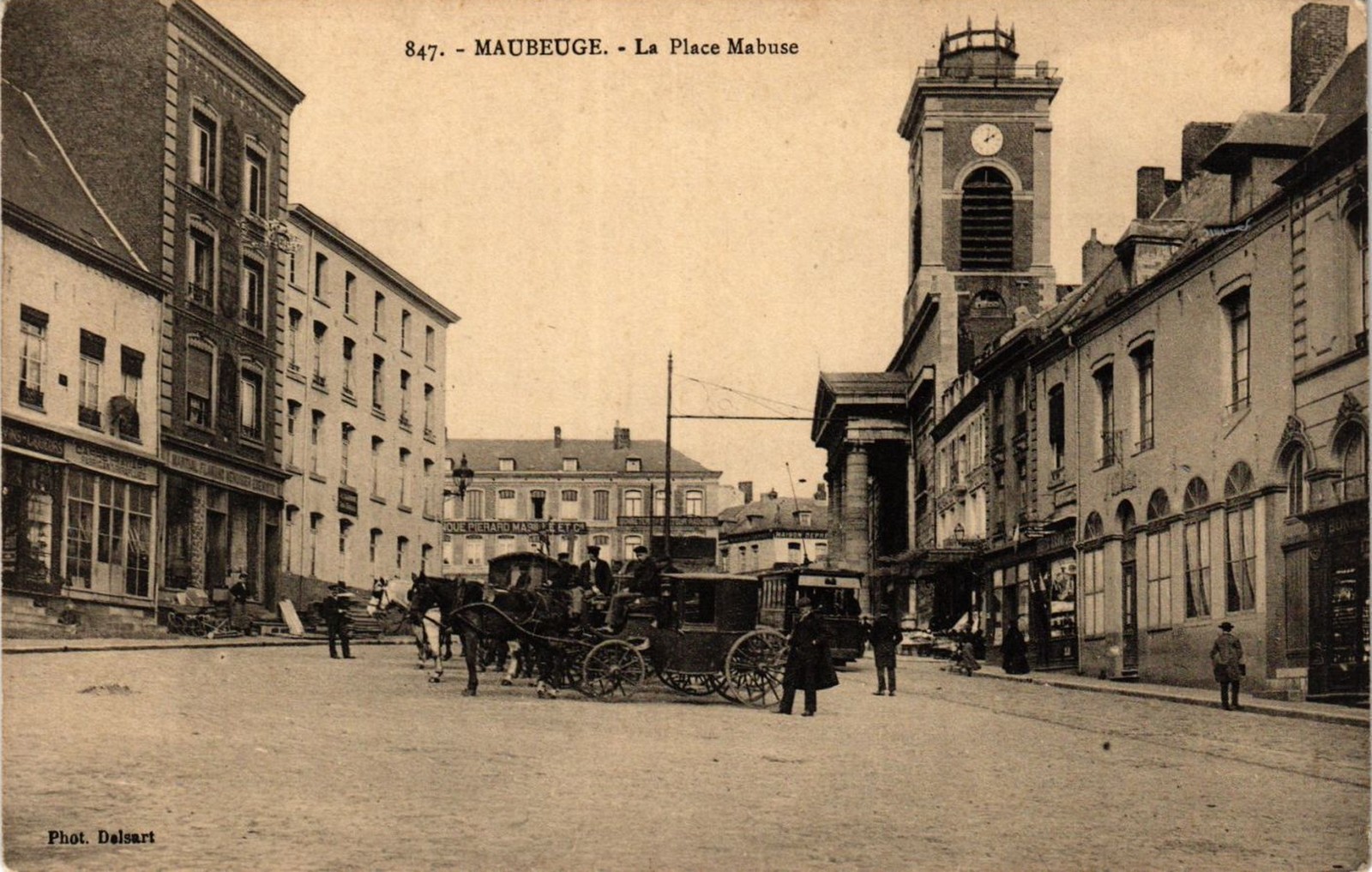 Cartes postales de Maubeuge, Place Mabuse