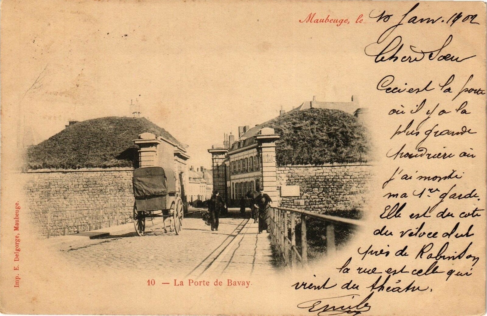 Maubeuge, la porte de Bavay.