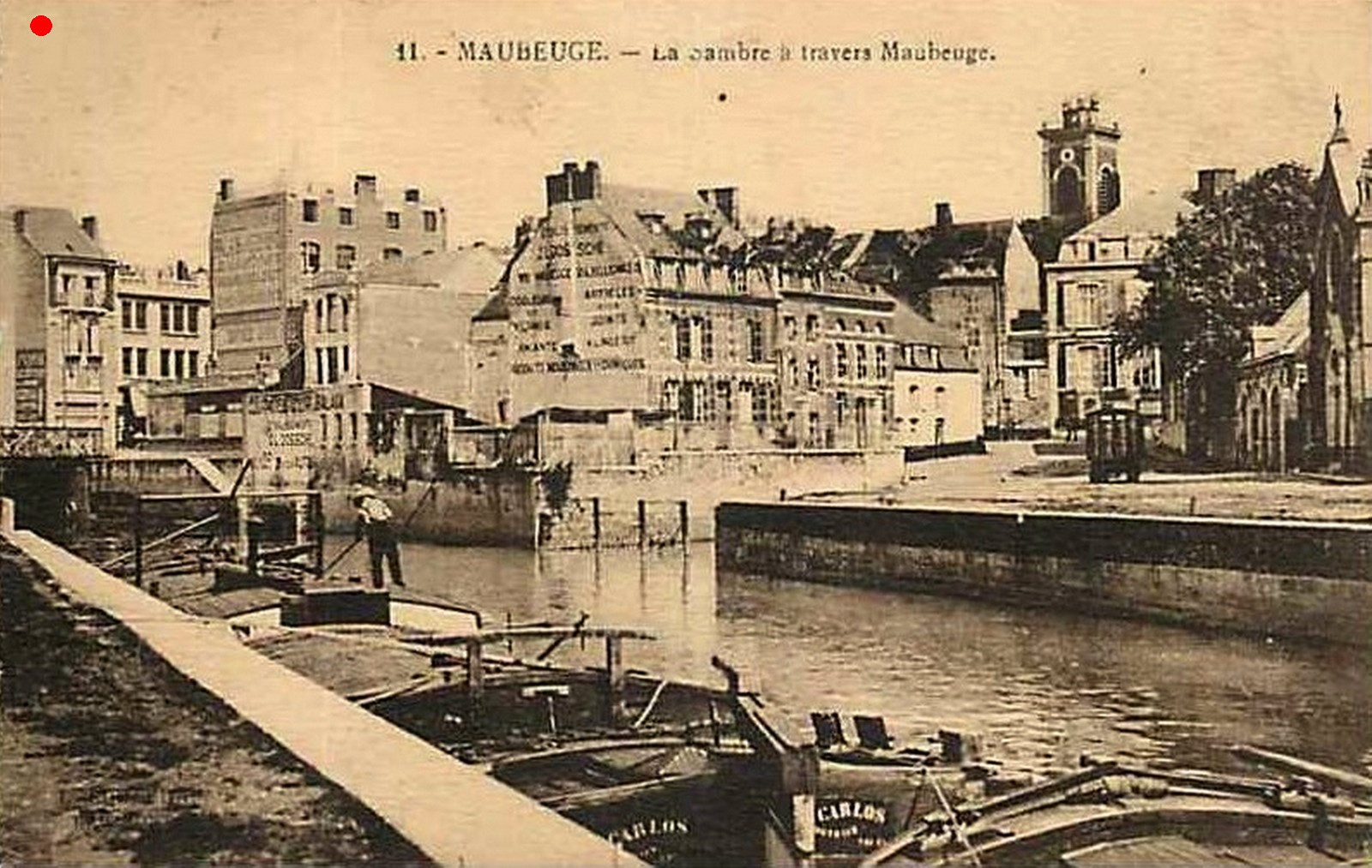Cartes postales anciennes de Maubeuge, La Sambre et les quais