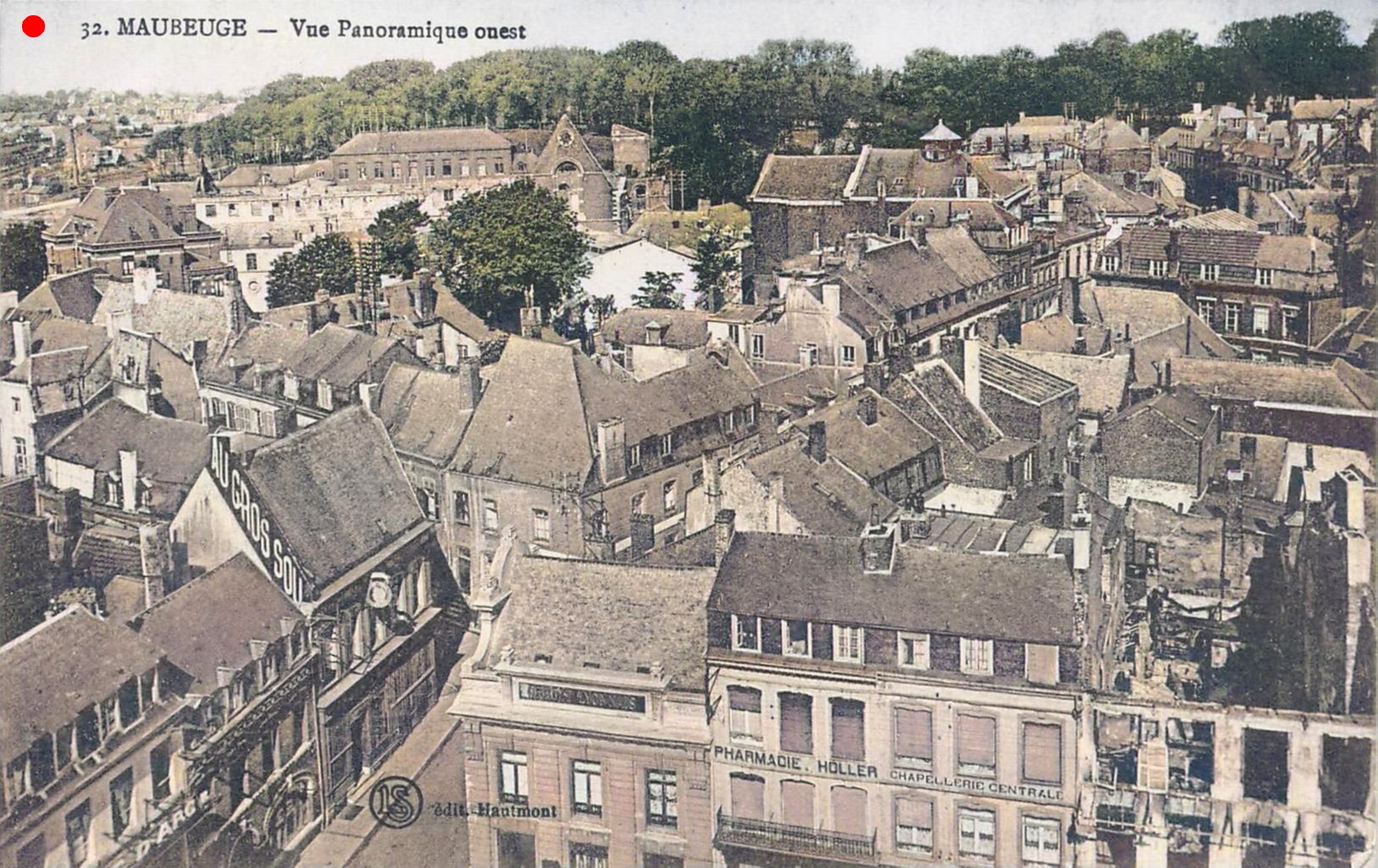 Cartes postales anciennes de Maubeuge, vue aérienne