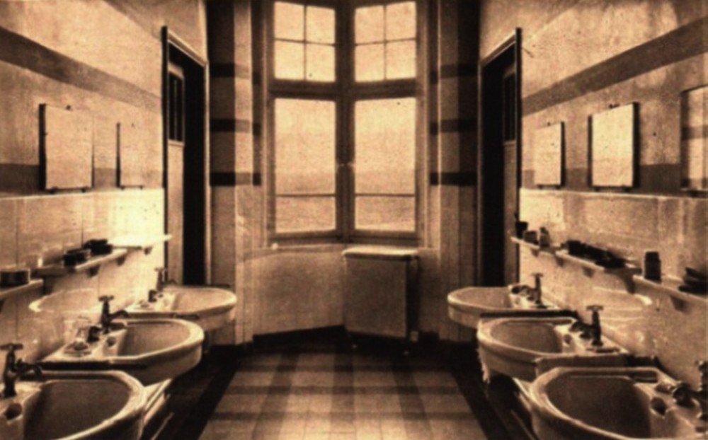 Musée du Sanatorium de Felleries-Liessies, lavabos.