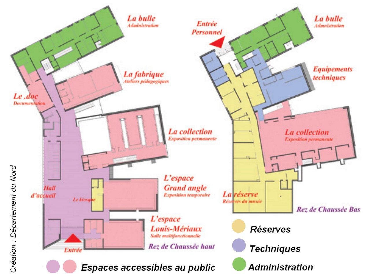 MusVerre, plan du musée du verre de Sars Poteries.