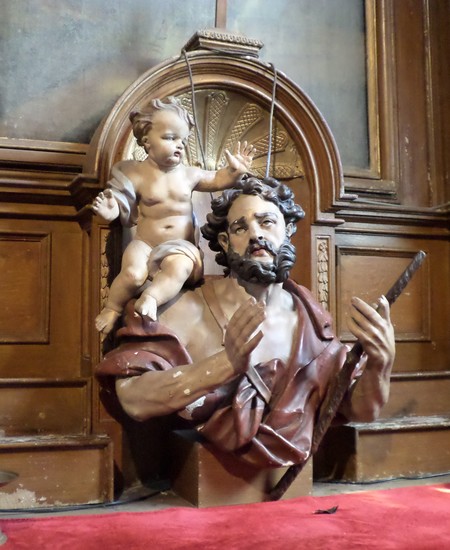 Buste de St Christophe à Noyelles sur Sambre