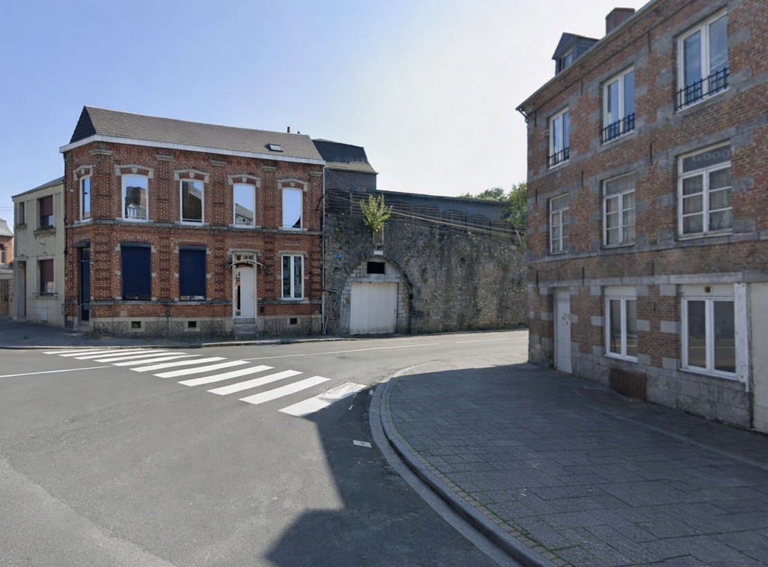 Emplacement actuel de la porte de Mons côté ville