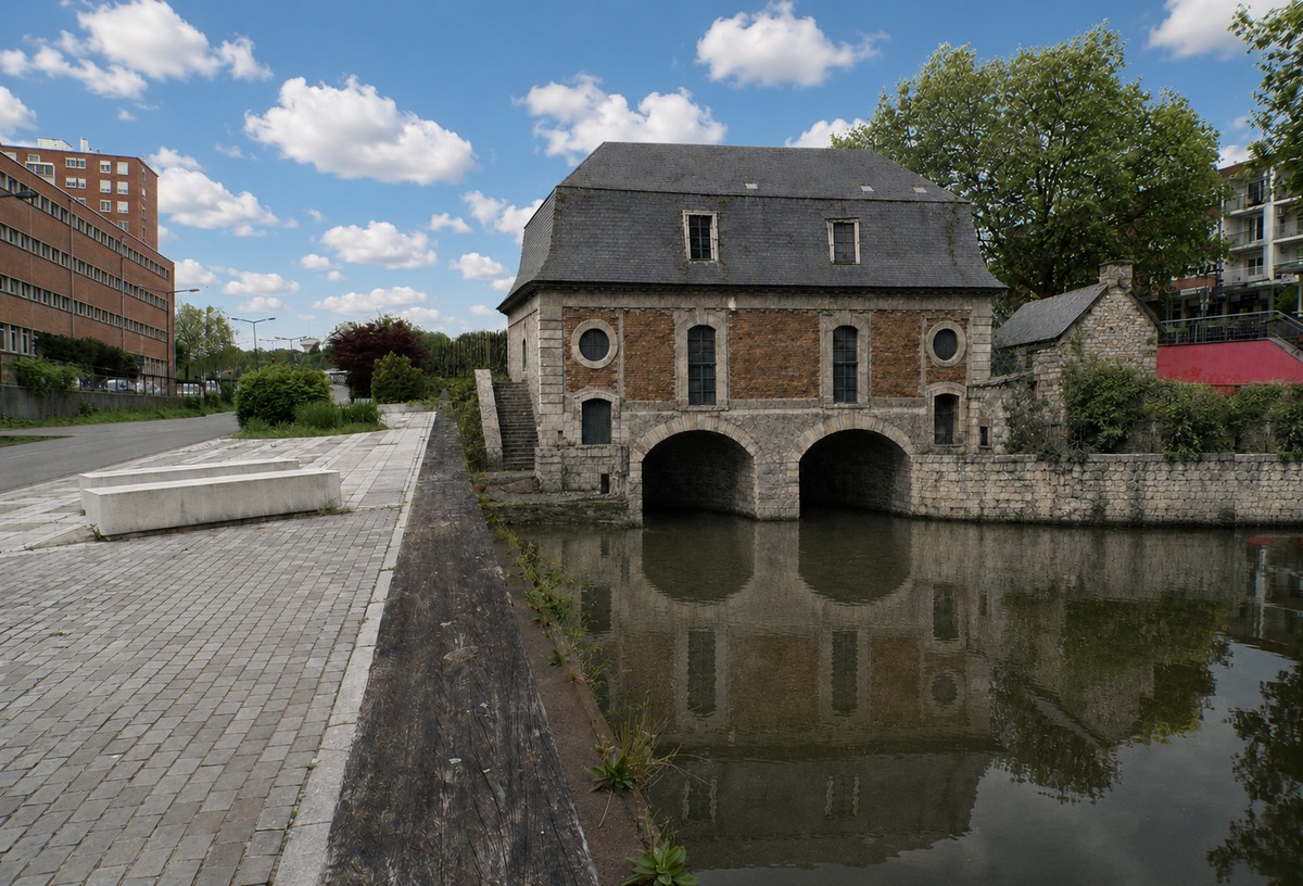 Porte d'entrée des eaux côté ville