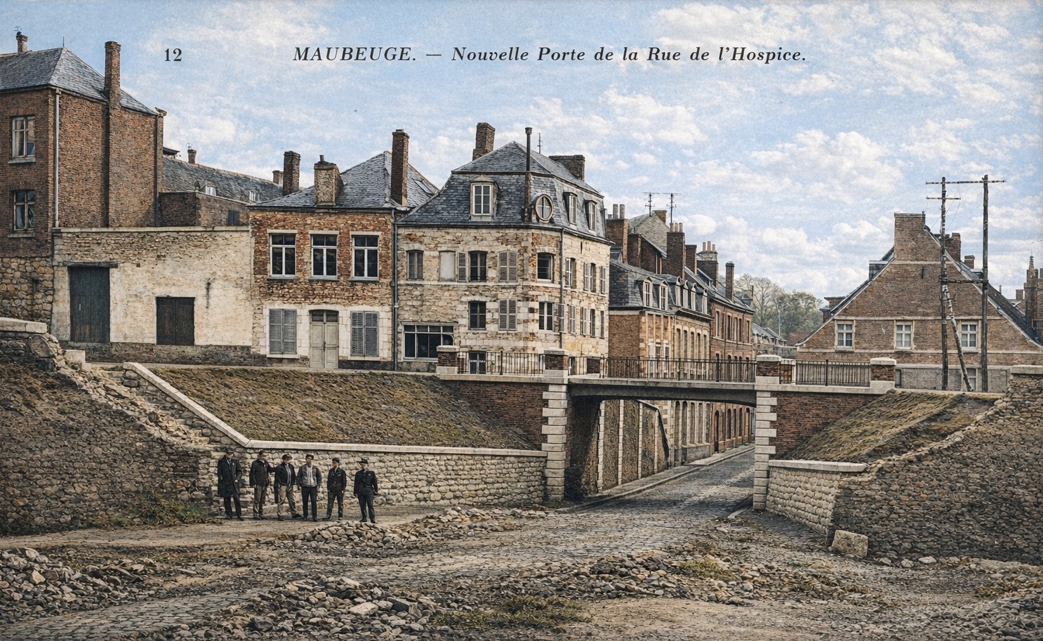Travaux à l'emplacement de la porte des Poilus