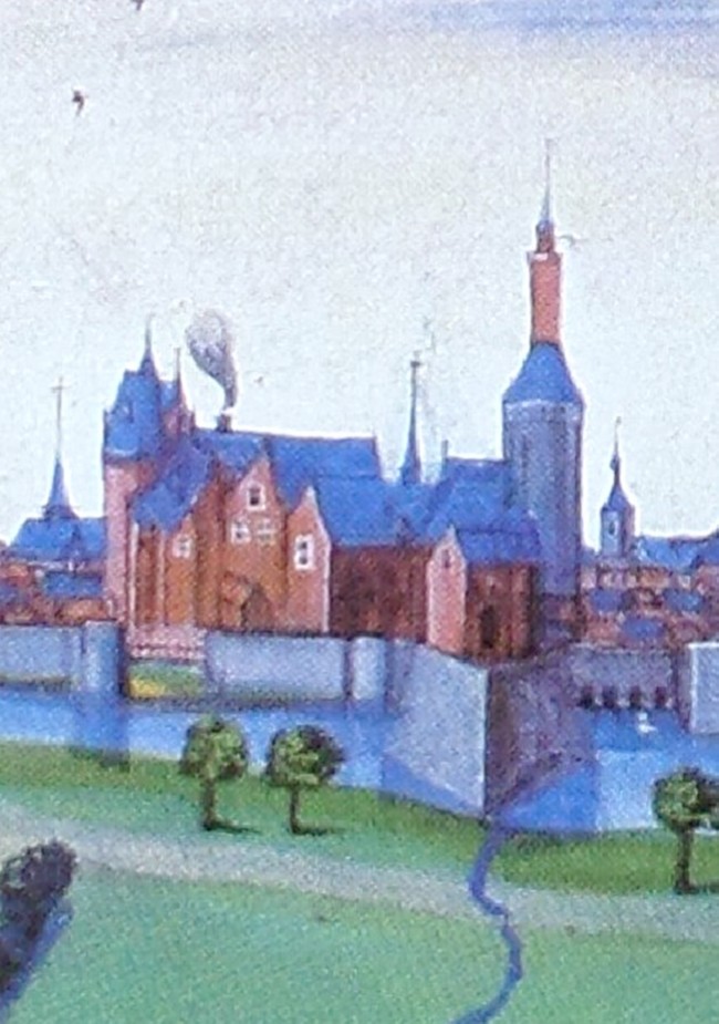 Le Quesnoy, le château sur les albums de Croÿ.