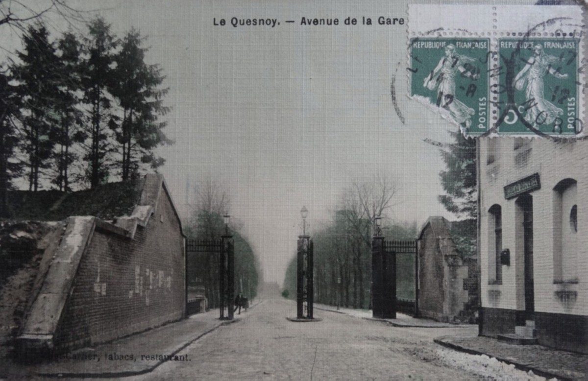 Le Quesnoy, La porte Flamengrie coté ville en 1912