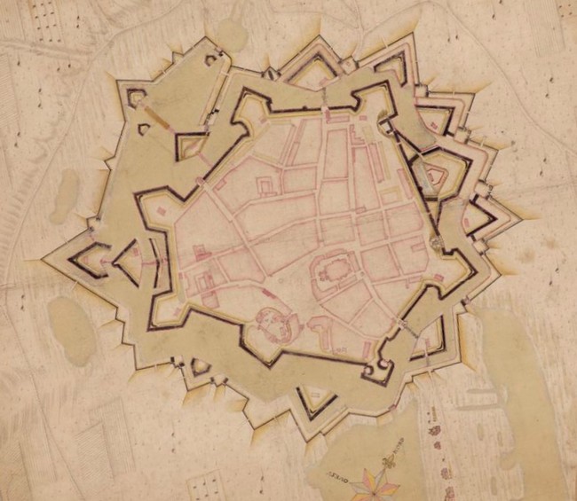Le Quesnoy, ses remparts. Histoire des fortifications de Vauban. Plan de 1682.