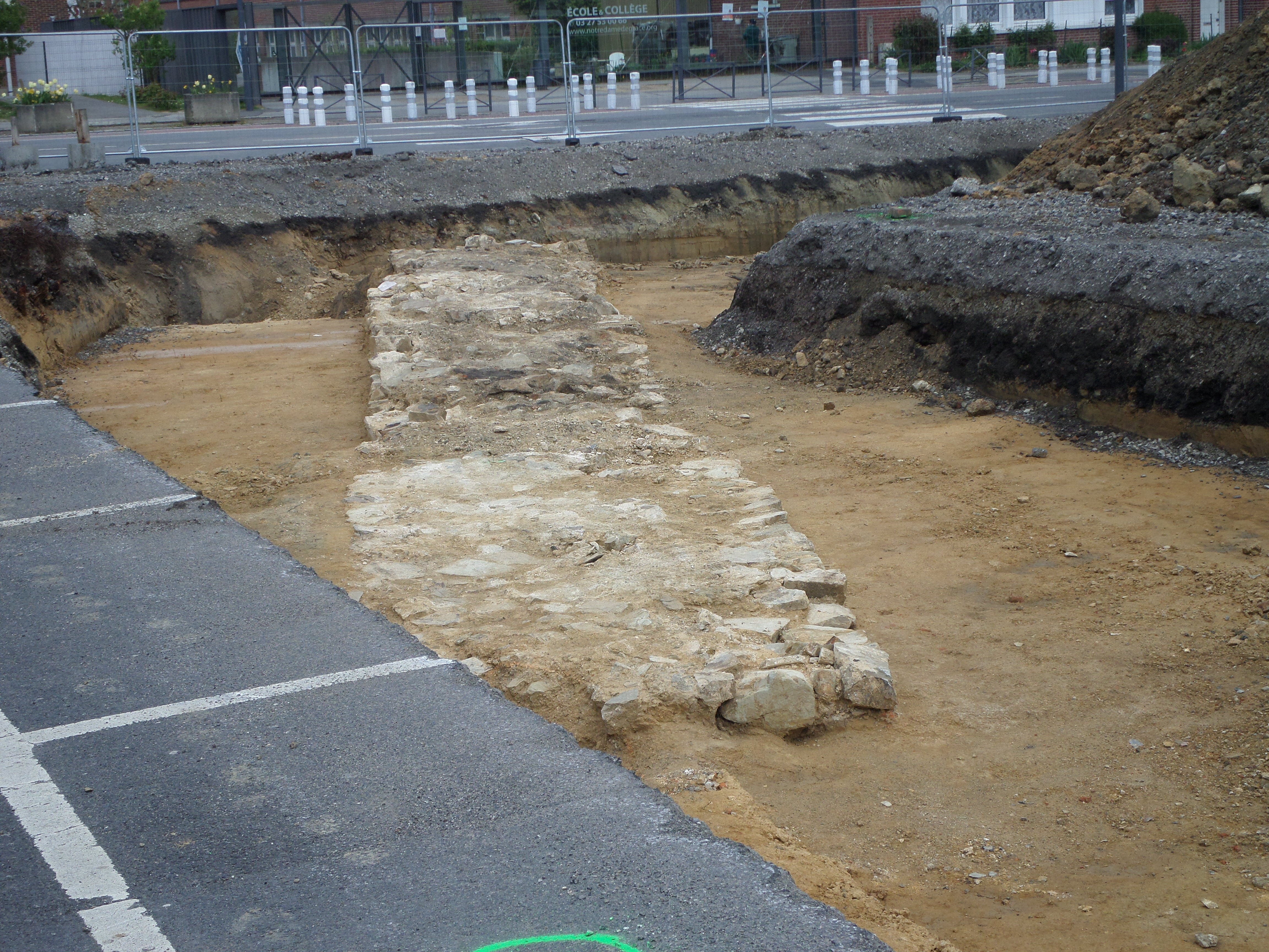 Remparts de Maubeuge, fouilles de 2021.