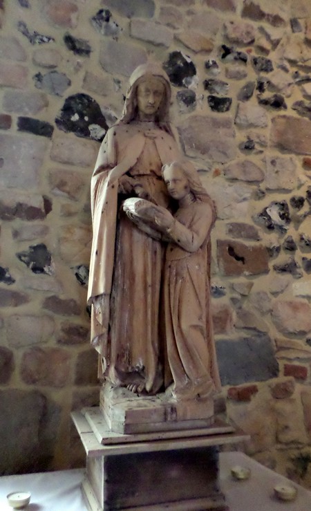 Eglise de Salesches, sculpture en bois