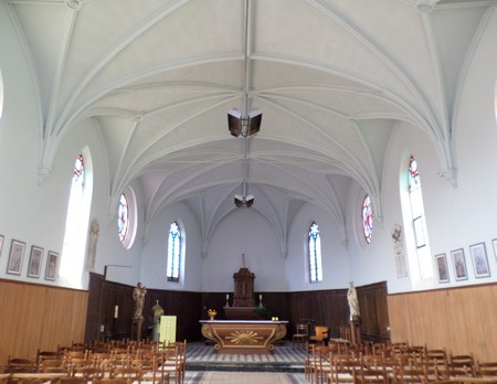 Taisnières sur Hon, église de Malplaquet, intérieur