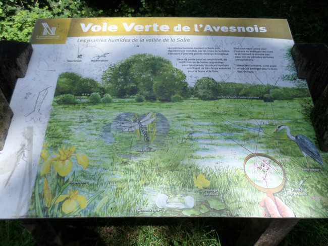 Voie Verte de l'Avesnois : panneaux infos