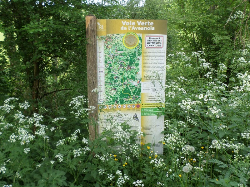 Voie Verte de l'Avesnois : panneaux infos